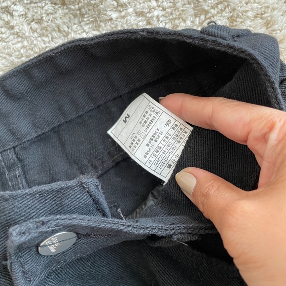 Black Denim Midi Skirt Womens Size M - Picture 3 of 9